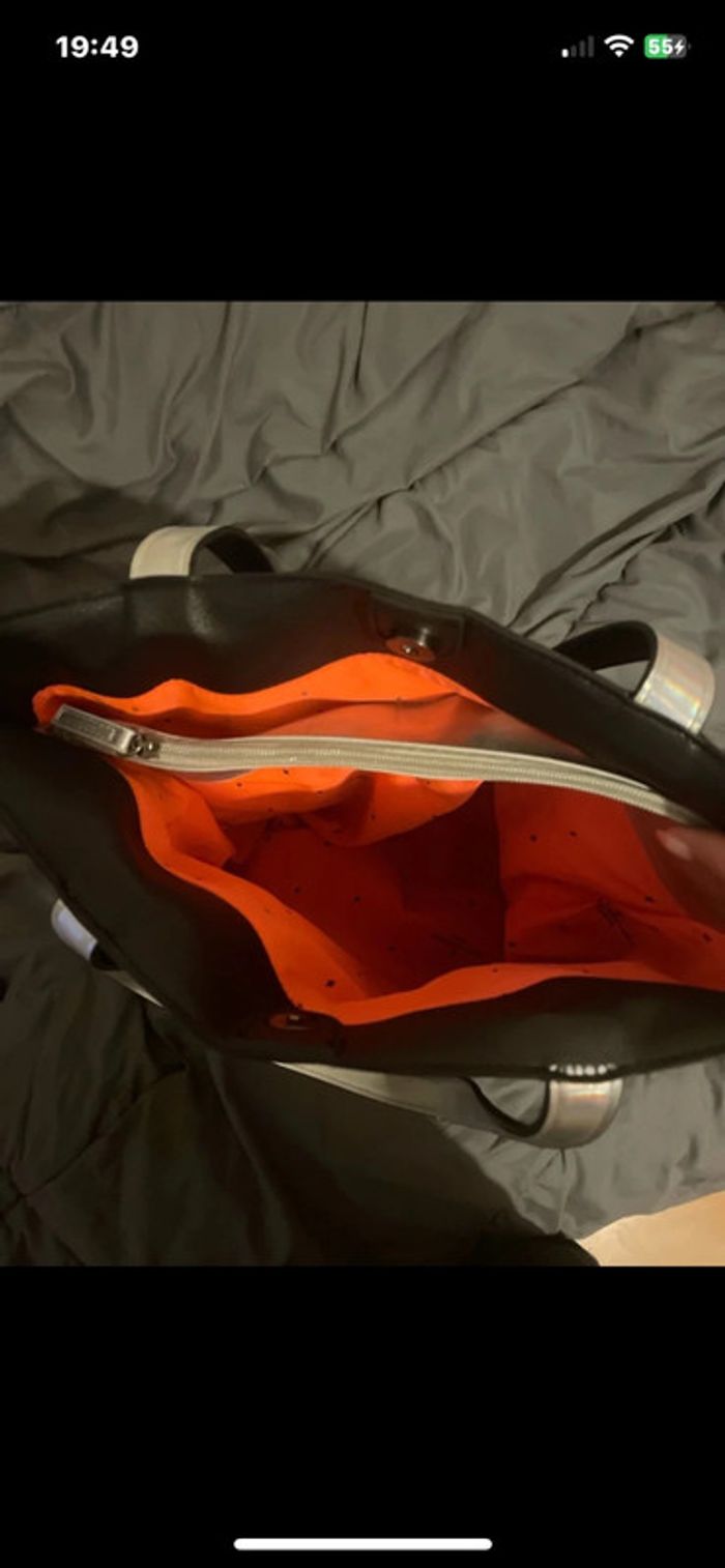 Sac Tote Bag Noir Élégant – Pratique & Grande Contenance (Cours / Bureau / Quotidien) - photo numéro 5