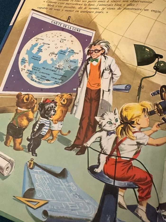 Caroline sur la Lune livre bd album Hachette Jeunesse ancien 1966 espace - photo numéro 5