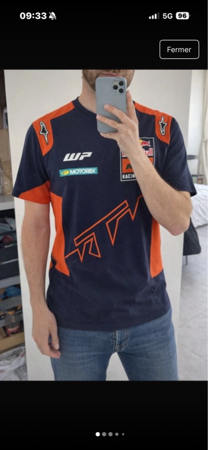 T-shirt Red Bull KTM Racing Team - Taille XS XS • Très bon état • Red Bull - photo numéro 2