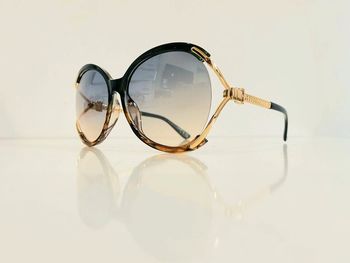 Lunette de soleil femme verte dorée et marron léopard verres dégradés UV protection cat 2