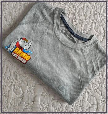 T-shirt Champion taille L homme gris clair