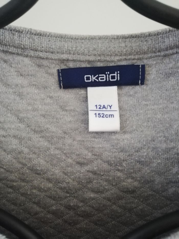 Veste zippé gris légèrement pailletés - photo numéro 2