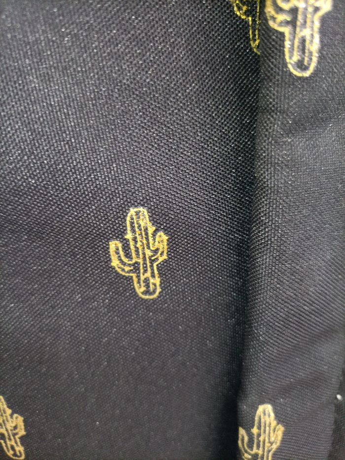 Sac à dos noir et doré Temps des Cerises motifs cactus - photo numéro 6