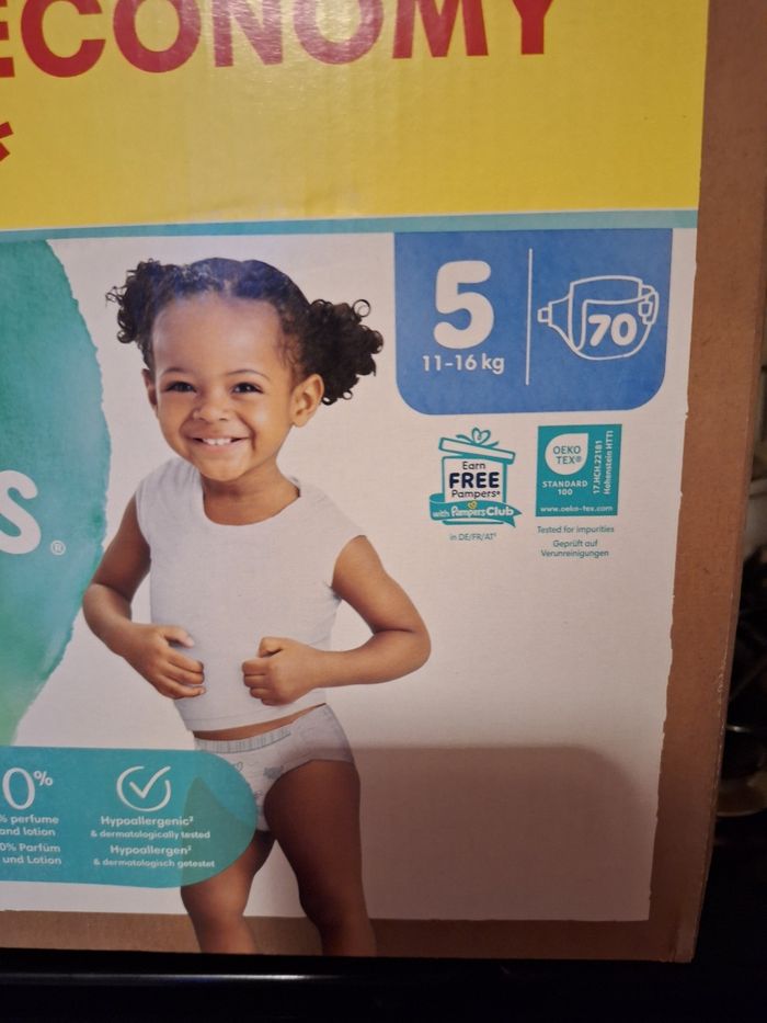70 pampers Harmonie taille 5 pour bébé de 11 à 16 kg - photo numéro 2