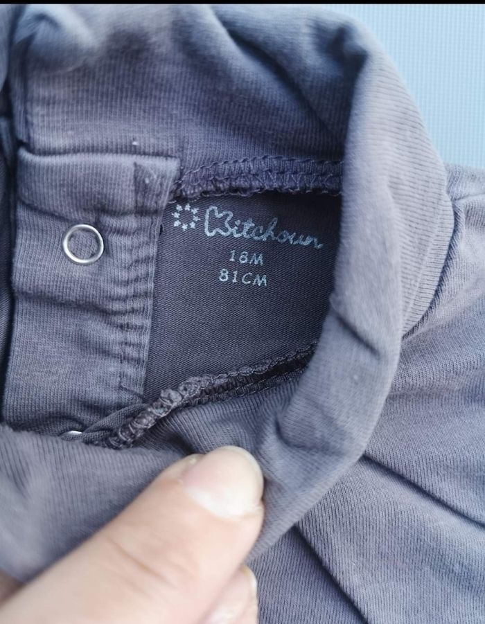 Tee-shirt ML à col roulé sous pull 18 mois garçon kitchoun - photo numéro 3