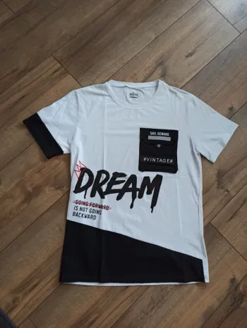 Tee shirt noir et blanc homme L