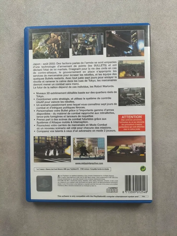 Jeu PS2 – Robot Warlords - photo numéro 2