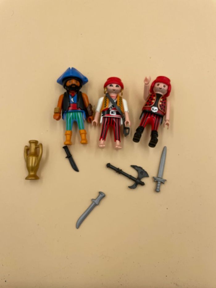 Bateau pirates Playmobil + 3 figurines - photo numéro 7