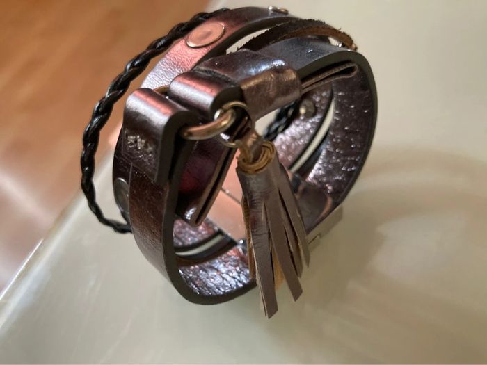 Bracelet femme simili cuir - photo numéro 3