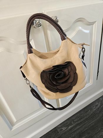 Gallentry petite sac fleurs marron et beige