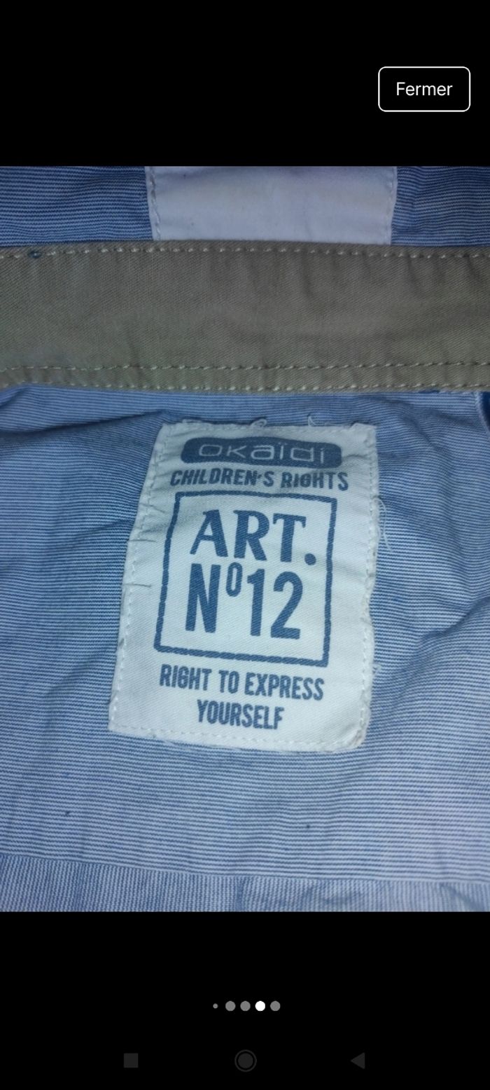 Très belle chemise garçon e59 - photo numéro 5