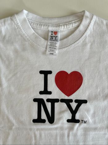 T-shirt blanc I love New York 24 mois