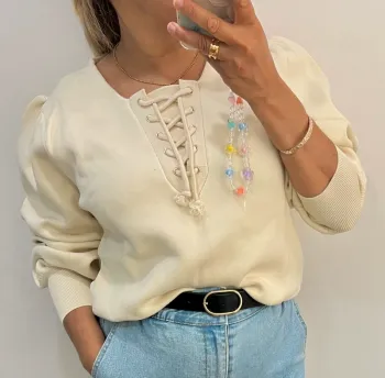 Pull Sandro Manches Bouffantes Taille 3(40)