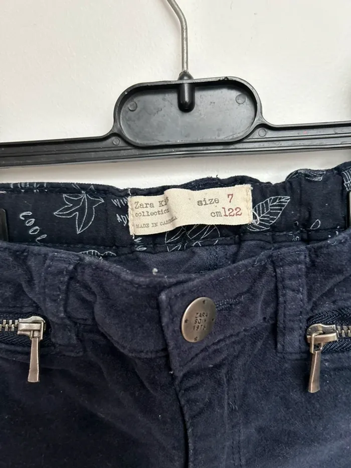 Zara fille 7 ans pantalon velours - photo numéro 2