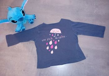 T-shirt manche longue 12 mois 