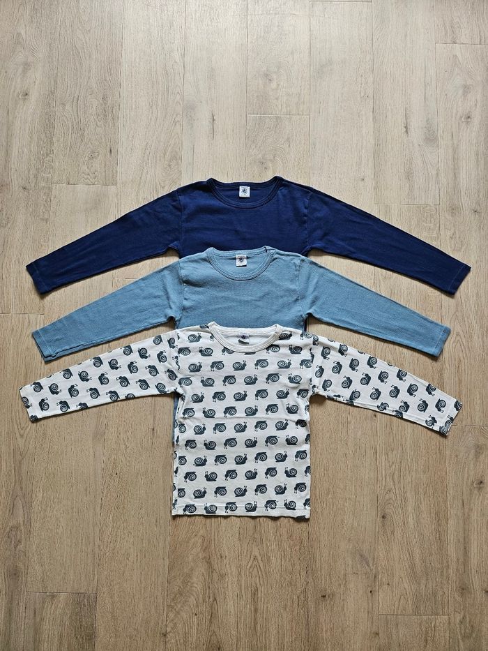 Lot de 3 maillots Petit bateau 8 ans