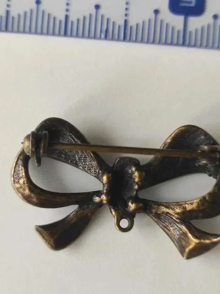Parure broche et BO noeuds Neufs - photo numéro 3