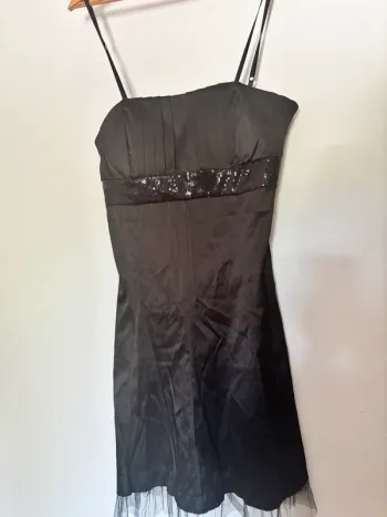 Robe noir à paillettes XL