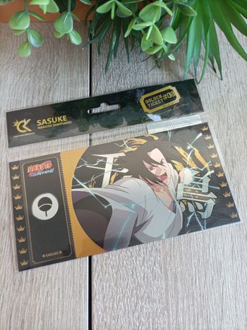 Black ticket Sasuke Uchiwa Naruto Shippuden cartoon kingdom 