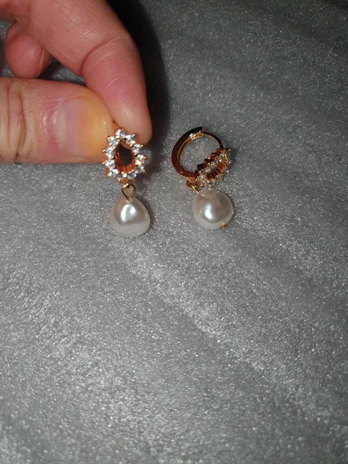 Boucle d'oreilles acier inoxydable - photo numéro 3