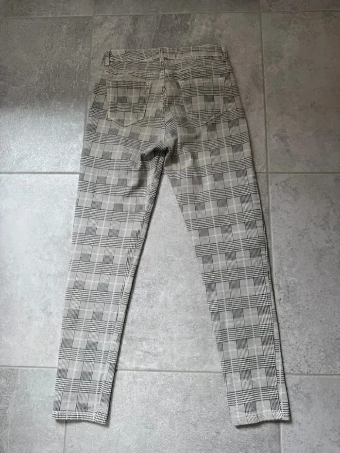 Legging Absolu Paris à carreaux femme gris taille 36 - photo numéro 3