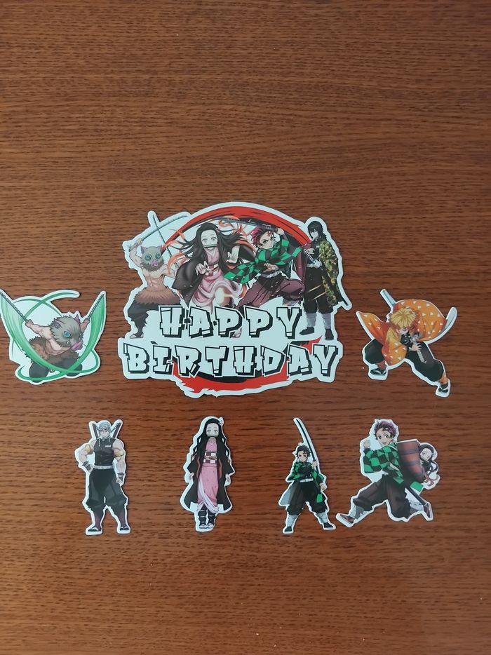 Decoration anniversaire thème Demon slayer - photo numéro 3
