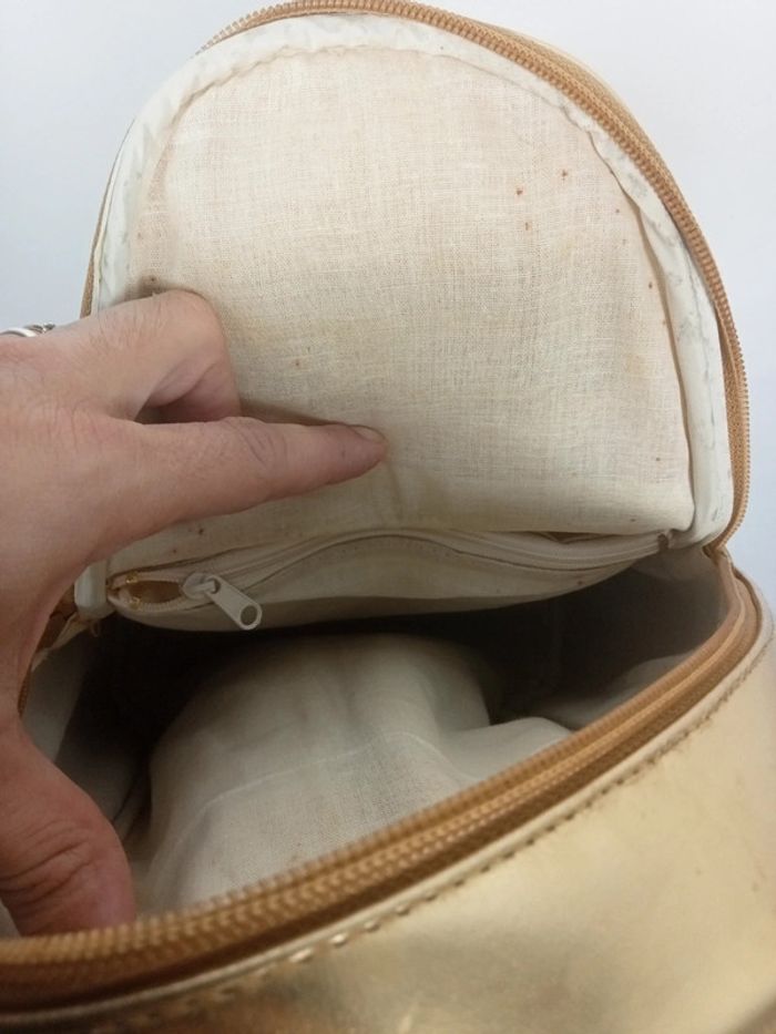 Sac bandoulière vintage doré - shoulder bag - vintage tas - bolso vintage - schoudertas - photo numéro 6