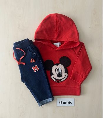 Ensemble bébé Mickey 6 mois