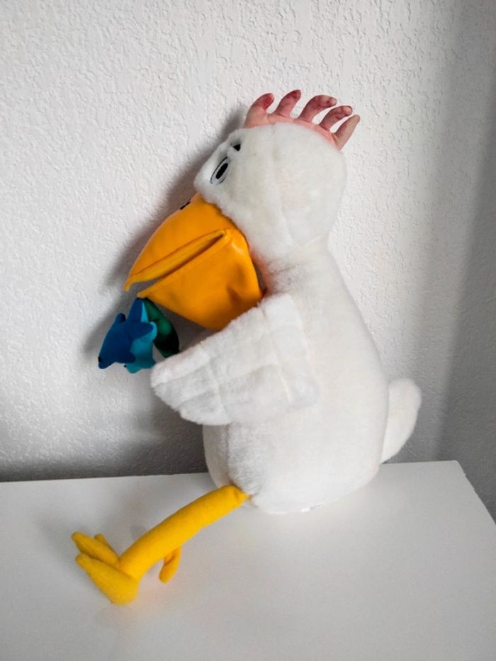 Peluche pélican - 36 cm - photo numéro 5