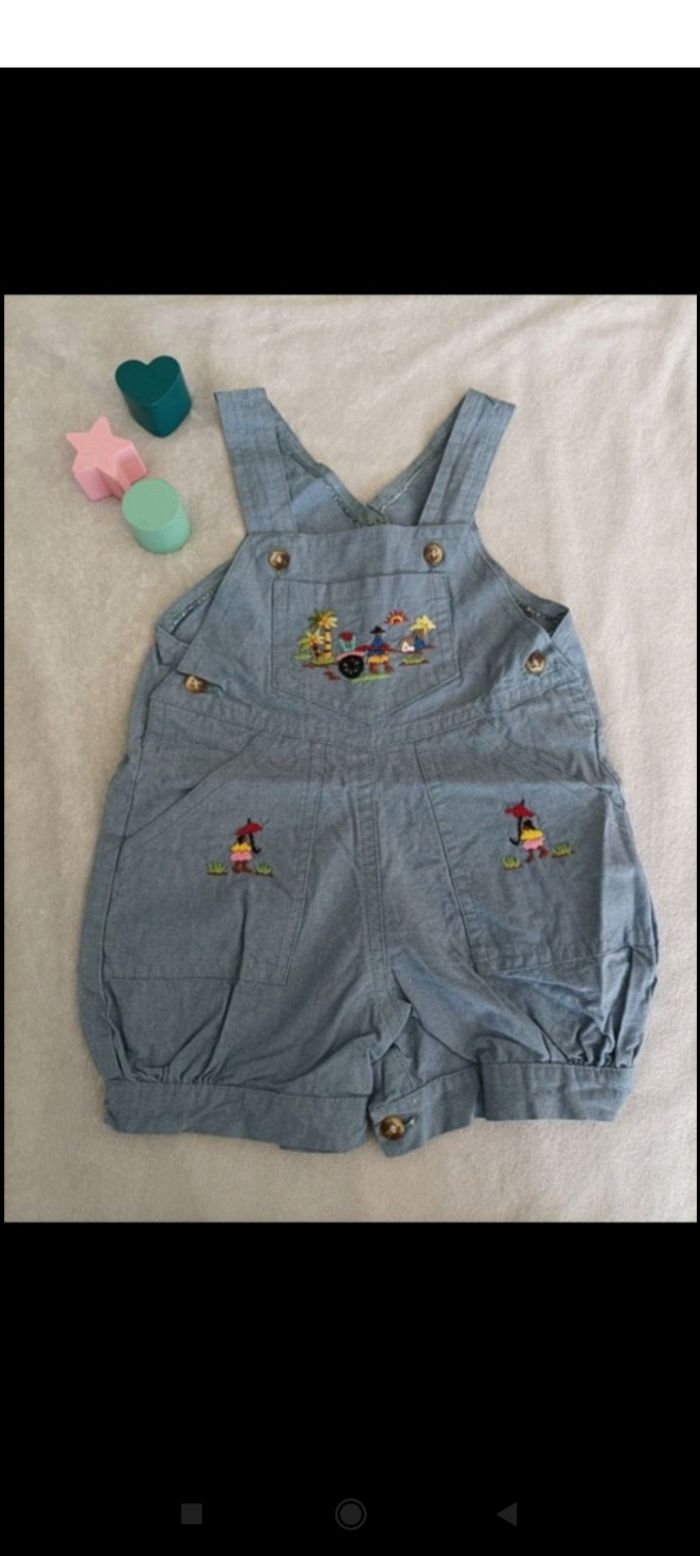 Salopette avec tes shirt 6 - 9 mois - photo numéro 2