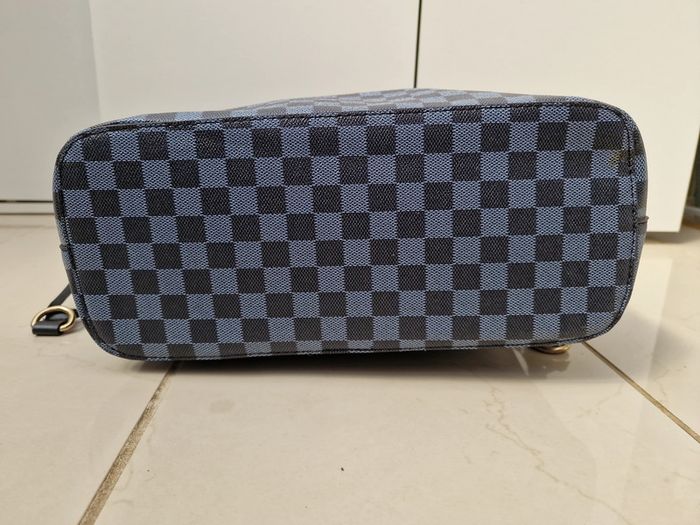 Sac Cabas A Carreaux Noirs Gris Cuir Synthétique - photo numéro 9