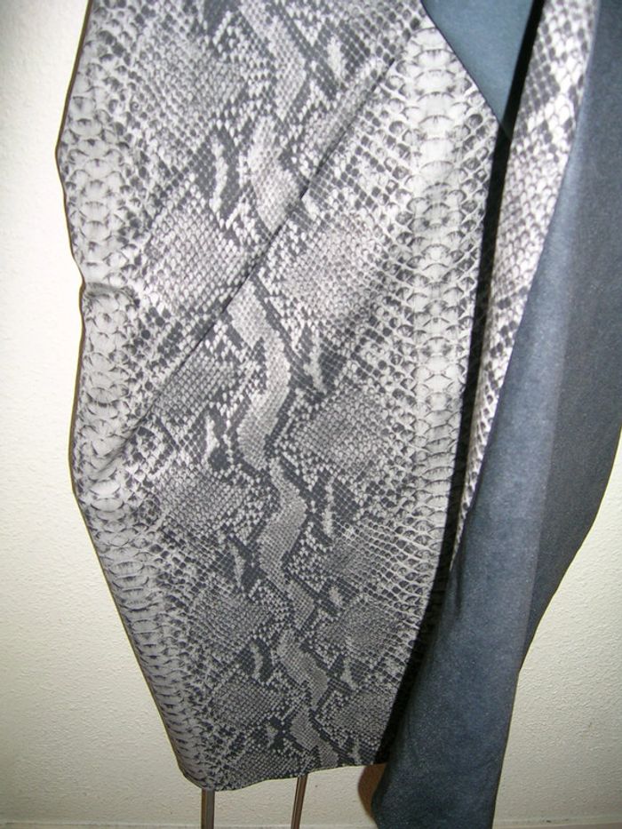 vintage tunique portefeuille motif serpent taille L - photo numéro 5