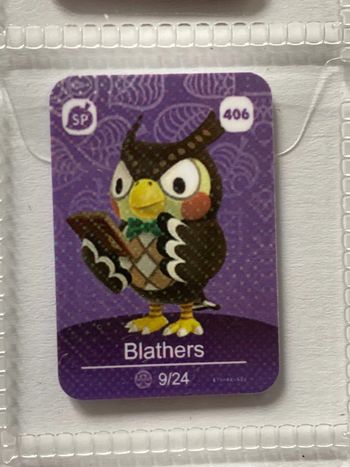 mini carte amiibo  blathers