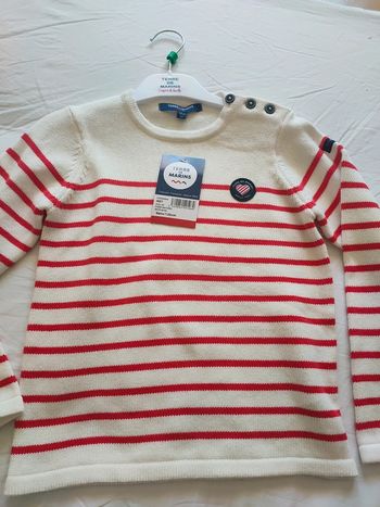 Pull enfant EF  Terres des marins 8 ans