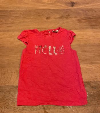 Tee shirt rose 2 ans tape à l’œil