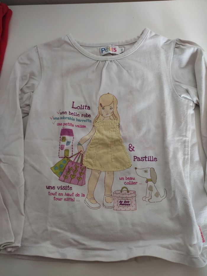 Lot de 10 t-shirt manches longues 4 ans - photo numéro 4