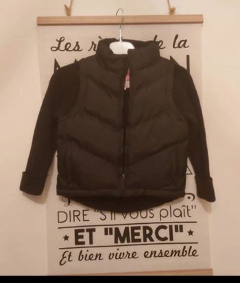 Doudoune bi-matière