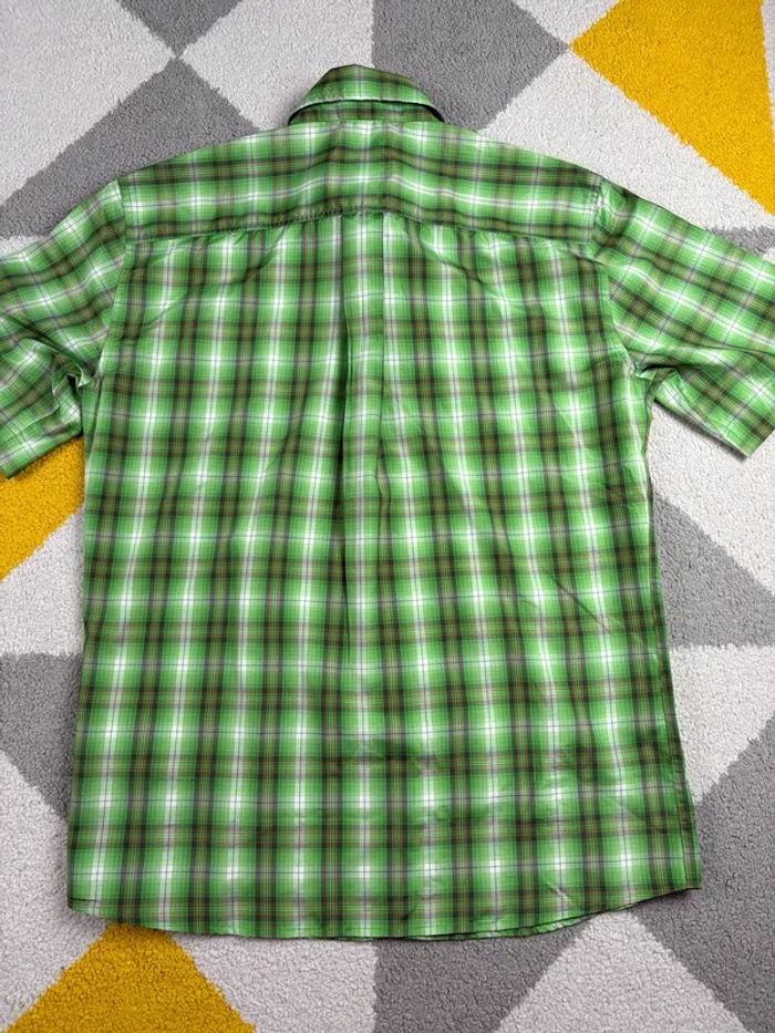 Chemise à carreaux Odlo | Vert | Taille S - photo numéro 3
