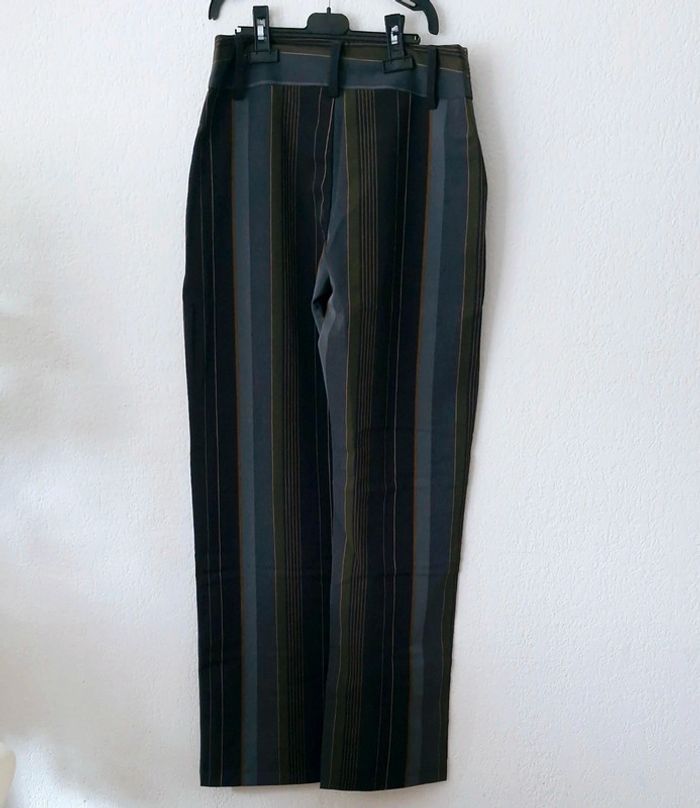 🤎 Pantalon gris pour femme taille L - photo numéro 4