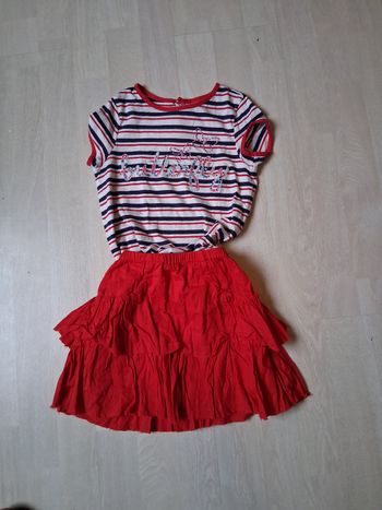 Jupe et tee-shirt 6ans 