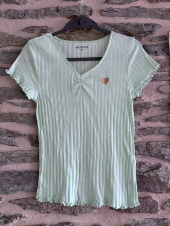 T-shirt vert pastel taille S
