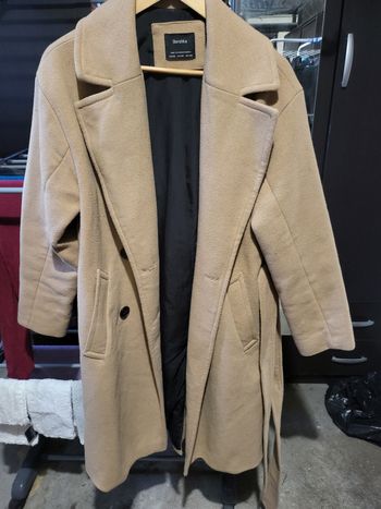 Manteau beige femme Bershka Taille XS