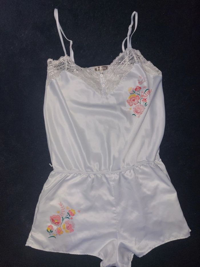 Combishort en satin Darjeeling