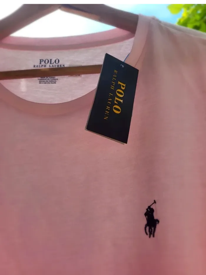 Tee shirt rose  Ralph Lauren XL neuf - photo numéro 2