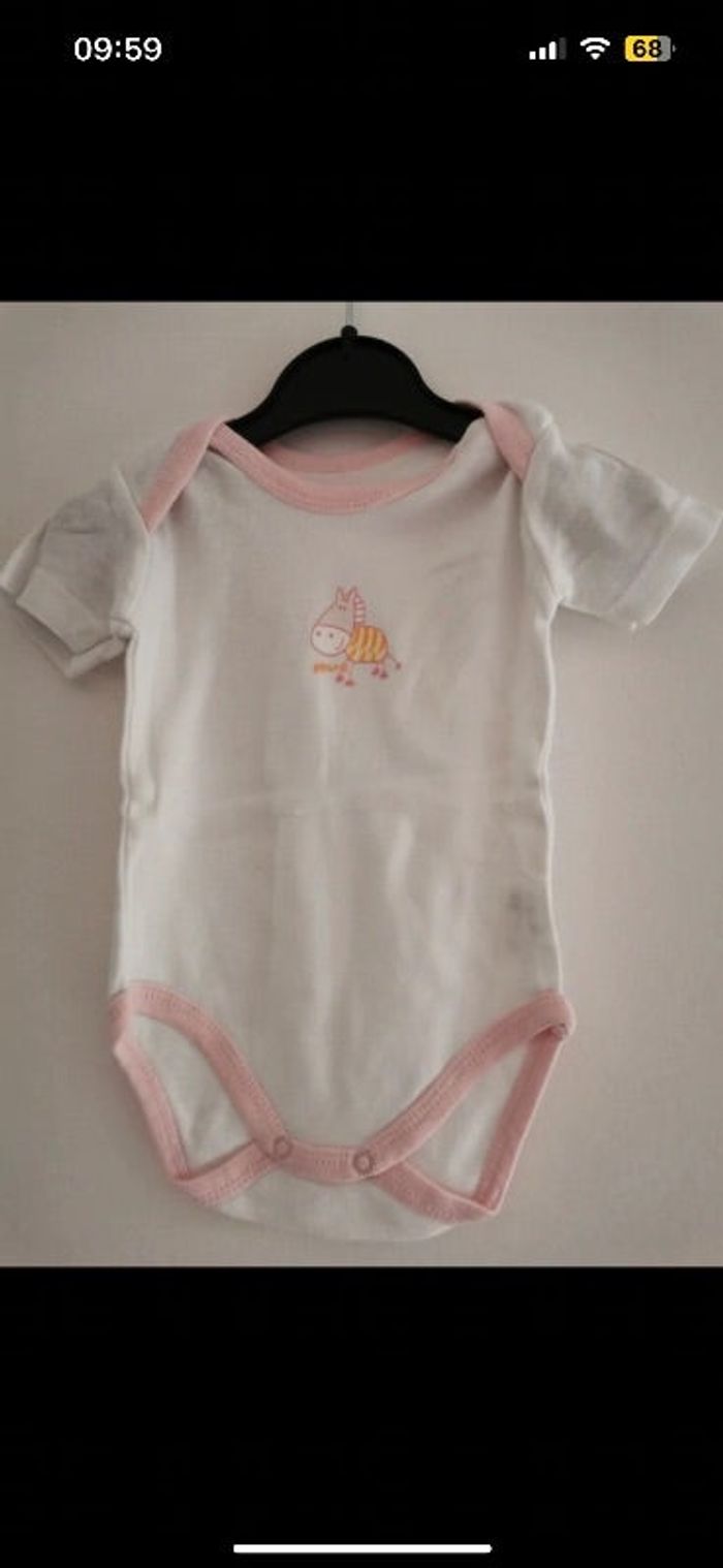 Lot de trois bodys fille