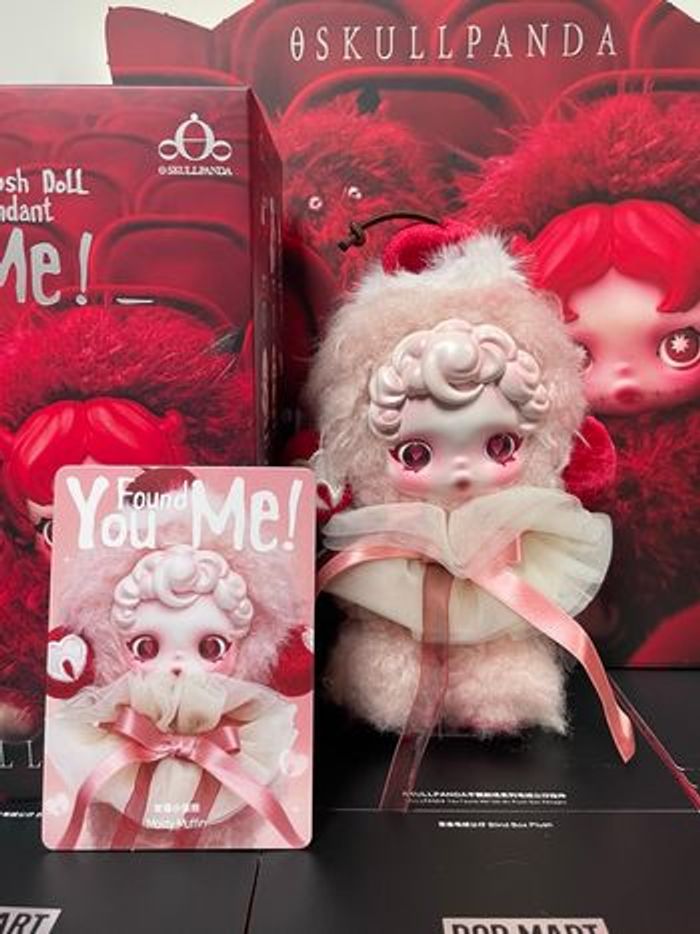 PopMart Skullpanda You Found Me plush doll pendant Moldy Muffin - photo numéro 2