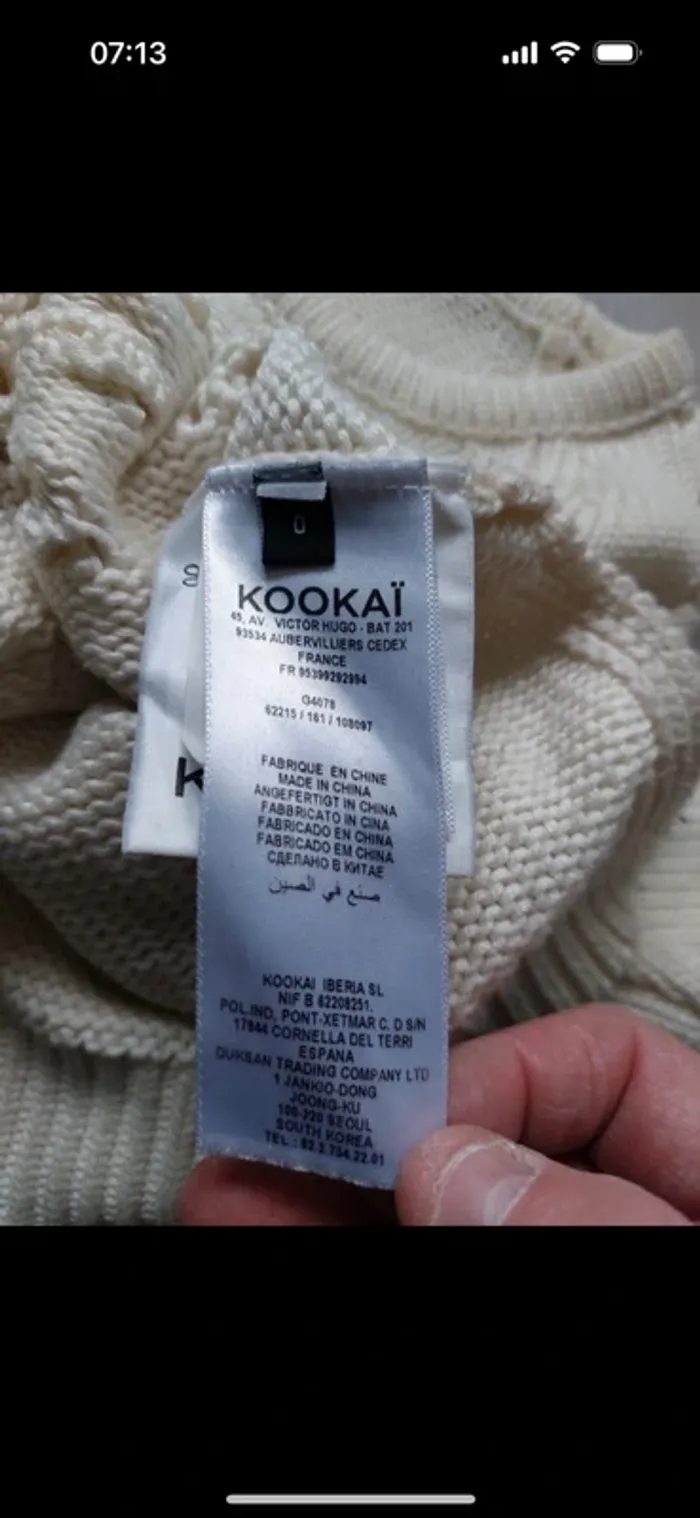 Pull Kookaï taille 0 (34, XS) - photo numéro 10