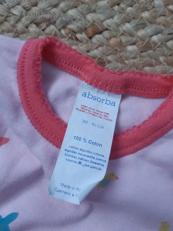 Robe manches courtes Absorba 3 mois - photo numéro 5