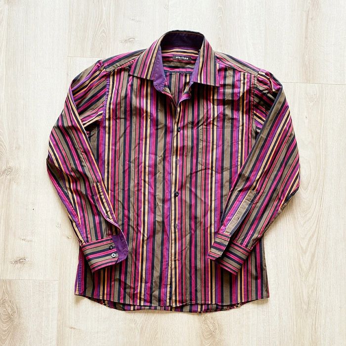 Devred Slim Fit Chemise à Rayures Homme Exclusive Vintage Collection Chic Parisian Style (Taille M) - photo numéro 3