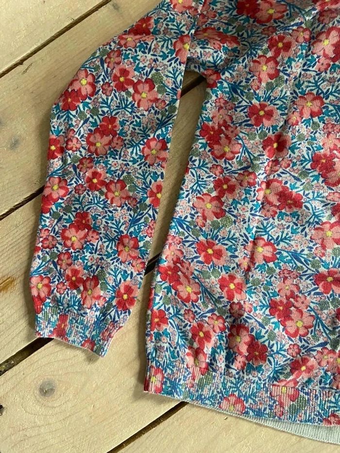 Gilet fleuri Bonton 8 ans - photo numéro 3